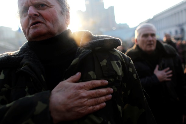 Утро 24 февраля в центре Киева. Визит Кэтрин Эштон Утро 24 февраля в центре Киева. Визит Кэтрин Эштон