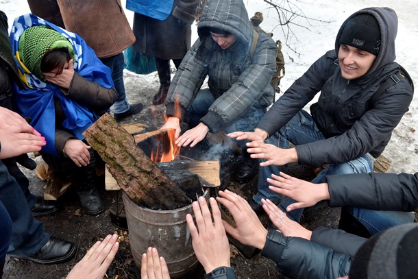 Азаров на Европейской площади. Фоторепортаж с митинга ПР в Киеве