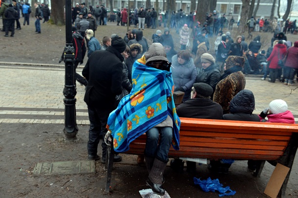 Все ради бюджета. ФотоРепортаж с митинга сторонников Партии регионов под Радой