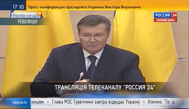 Пресс-конференция Януковича в России Пресс-конференция Януковича в России