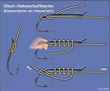 Способы привязать крючок к леске<