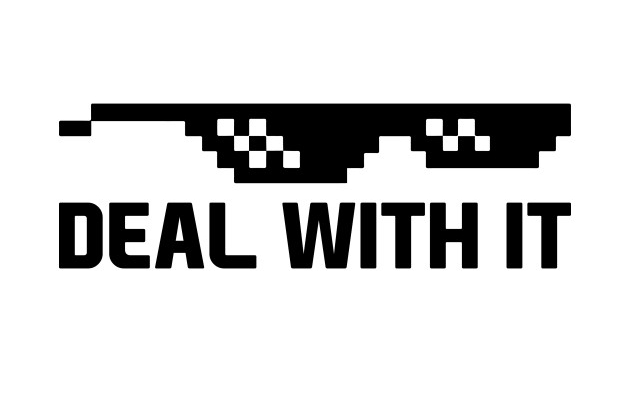«Deal with it» — универсальный ответ на все случаи жизни. Deal with it (Смирись с этим)