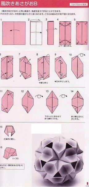 Шары счастья оригами, Кусудама