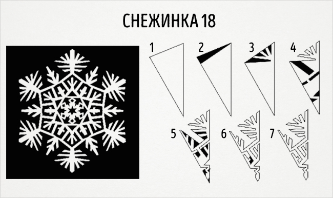 Схемы восхитительных снежинок из бумаги Схемы восхитительных снежинок из бумаги