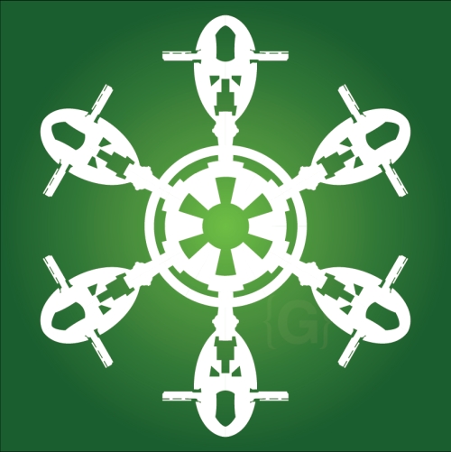 Slave I - Star Wars Snowflake