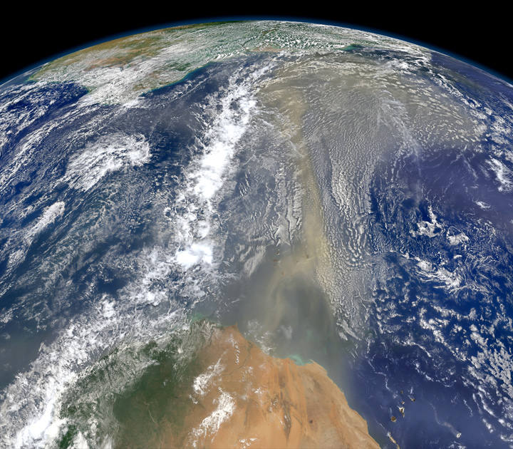 Частицы Африки летят в Америку - Головоломки Земли с высоты космического спутника