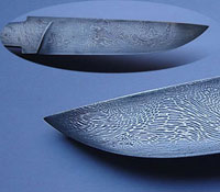 Как сделать нож из дамасской стали