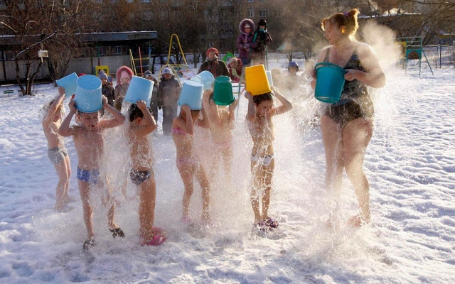 Обливание холодной водой