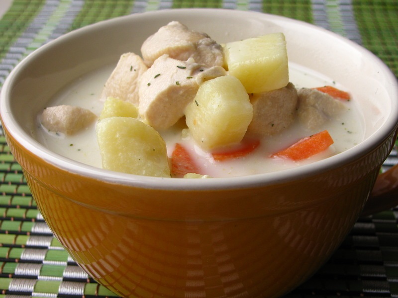 Сырный суп с курицей - Полезные супы