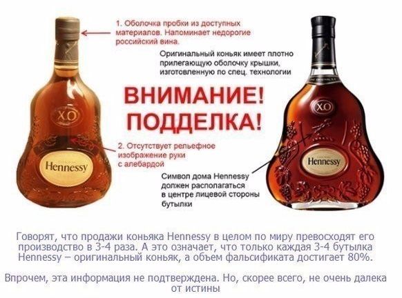 Hennessy X.O - Как отличить настоящий алкоголь от подделки Hennessy X.O - Настоящий алкоголь или подделка