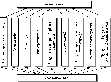Напрями інтенсифікації сільськогосподарського виробництва