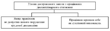 Умови дострокового зняття дисциплінарного стягнення