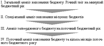 Умовна схема проведення бюджетного моніторингу