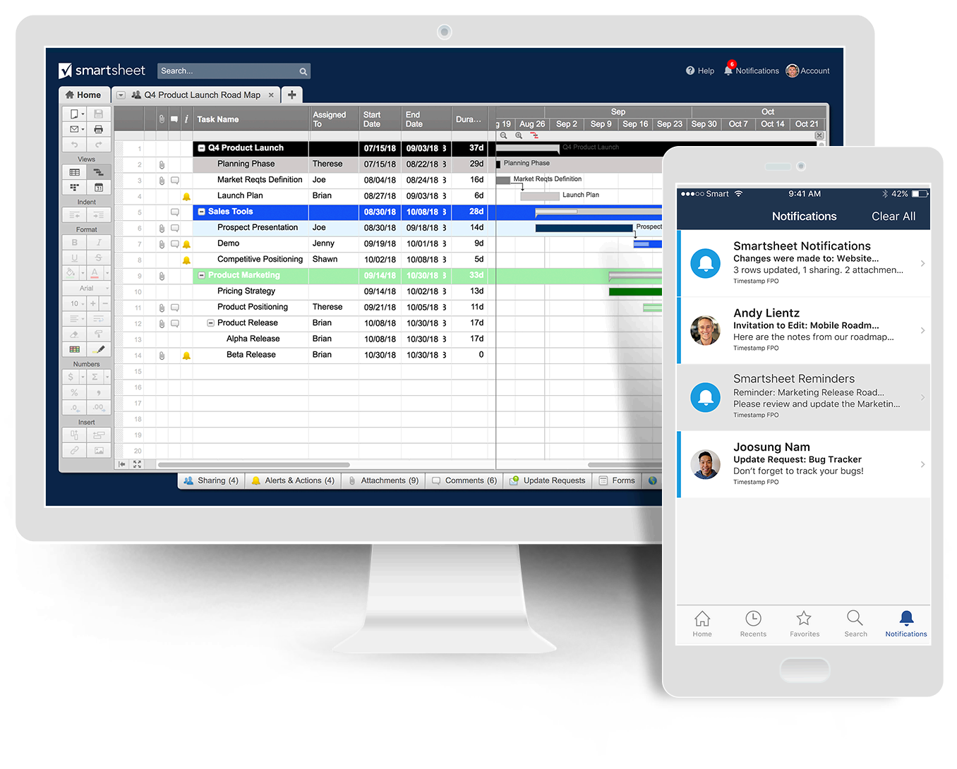 Smartsheet онлайн-нструмент для реализации совместной работы в компании с любыми масштабами Smartsheet time plan online