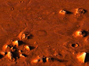Реконструирована фотография древнего города на Марсе.