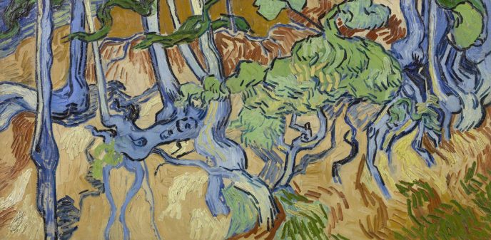 Корни деревьев - Картины Ван Гога, которые должен знать каждый