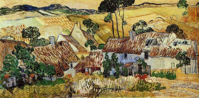 Дома с соломенными крышами на холме - Картины Ван Гога, которые должен знать каждый