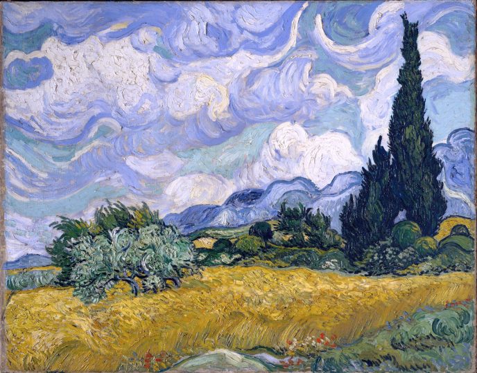 Пшеничное поле с кипарисами - Картины Ван Гога, которые должен знать каждый