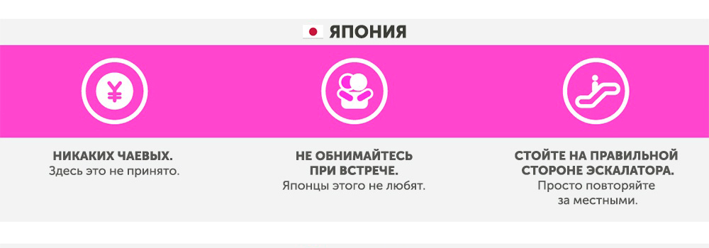 Япония - Чего не стоит делать в других странах Япония - Что запрещено делать в других странах